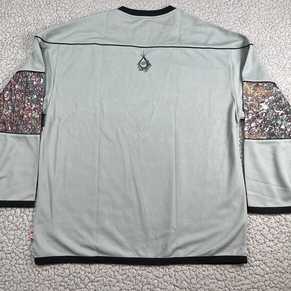 Volcom x Bryan Iguchi Shirt Mens XXL Gray Tokyo True To This Art Pullover Skater - Picture 8 of 10